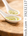 fruity desert on a spoon 39232137