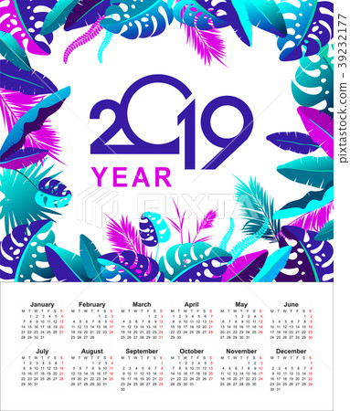tropical calendar 2019 year 39232177