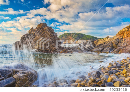 Nice landscape of the Spanish coastal 39233416