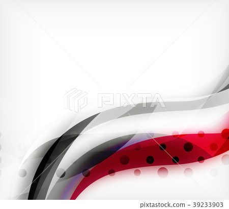 Vector colorful wavy stripe on white background 39233903