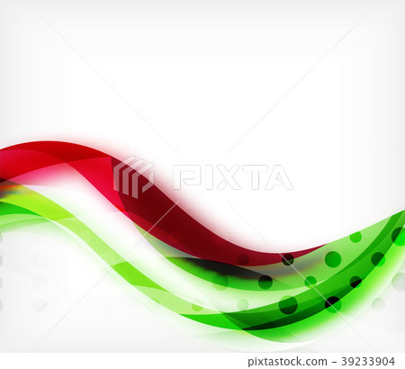 Vector colorful wavy stripe on white background Vector colorful wavy stripe on white background 39233904