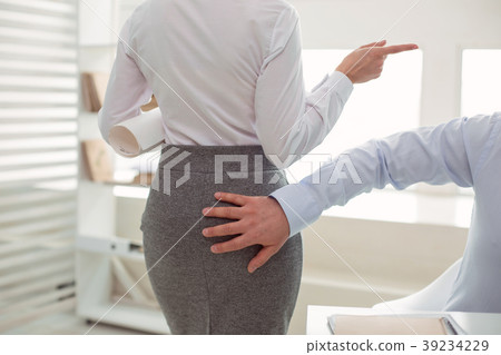 Male hand touching the woman Male hand touching the woman 39234229