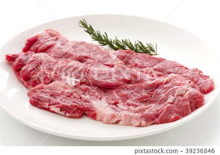 Beef shoulder loin steak Raw meat 39236846