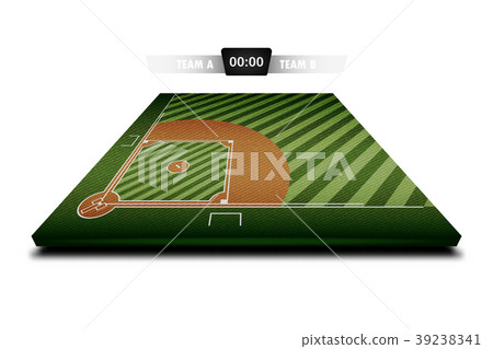 Realistic Denim of Baseball field 3d 39238341