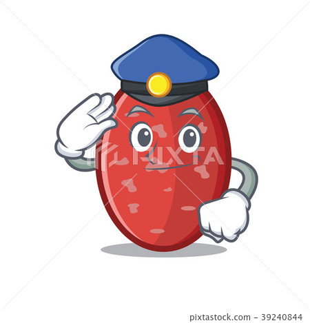 Police salami character cartoon style Police salami character cartoon style 39240844