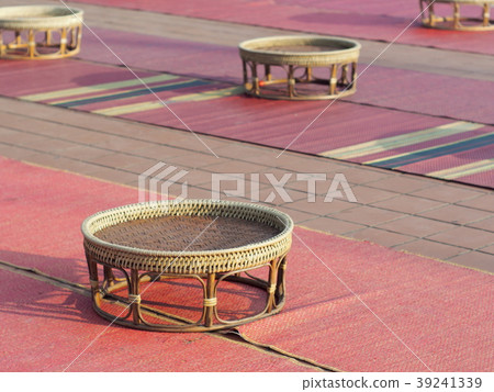 northern THAI traditional dining table in festival northern THAI traditional dining table in festival 39241339