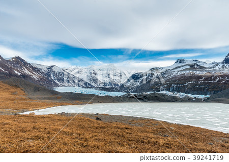 Mountains near entrance of ice cave in Iceland Mountains near entrance of ice cave in Iceland 39241719