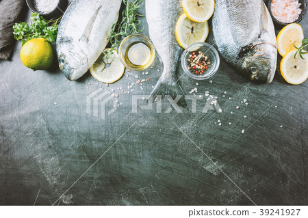 Fresh uncooked dorado Fresh uncooked dorado 39241927