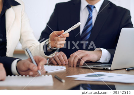 Group of business people or lawyers at meetin Group of business people or lawyers at meetin 39242515