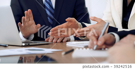 Group of business people or lawyers at meetin Group of business people or lawyers at meetin 39242516