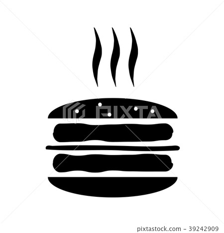 Fast food burger icon, vector isolate illustration Fast food burger icon, vector isolate illustration 39242909