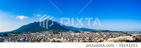 Shimabara city area to see from Shimabara castle 39243201