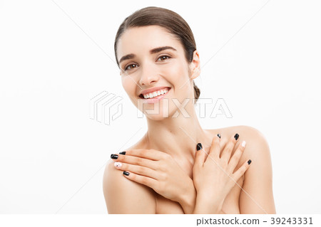 Beauty and spa concept - Charming young woman with Beauty and spa concept - Charming young woman with 39243331