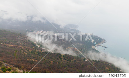 Crimea peninsula, Black Sea coast, aerial view 39243705