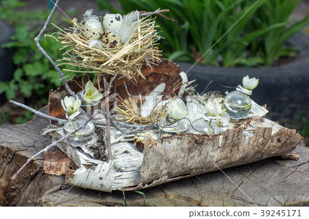Eco bouquet from birch bark 39245171