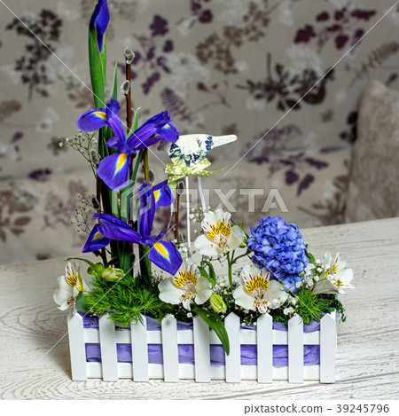 Bouquet of flowers in the box 39245796