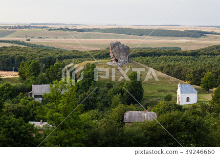 View to Devil's rock in Pidkamin, Lviv region View to Devil's rock in Pidkamin, Lviv region 39246660