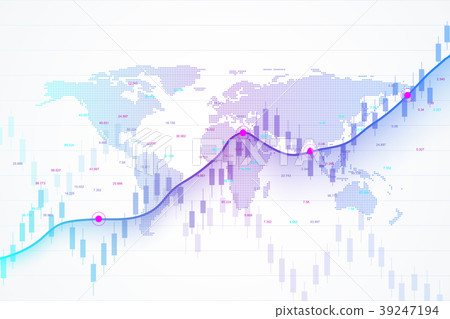 Stock market and exchange. Candle stick graph Stock market and exchange. Candle stick graph 39247194