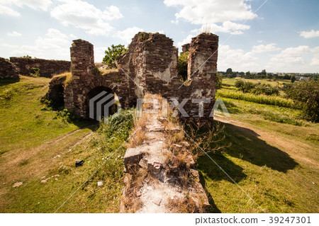 Castle ruins in Pidzamochok, Ternopil region 39247301