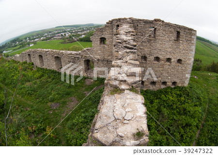 Castle ruins in Sataniv, Ukraine. 39247322