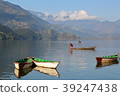 POKHARA: Colorful rowing boats on the Phewa Lake 39247438