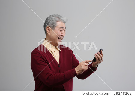 亞洲人的表情，資深，中年，老人，特寫鏡頭，笑，微笑，幸福，健康 39248262