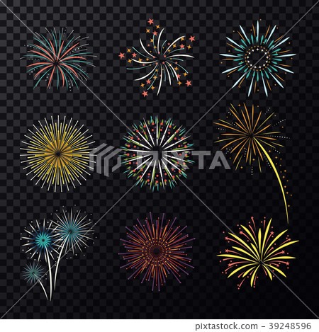 Pyrotechnic explosion or fireworks for celebration 39248596