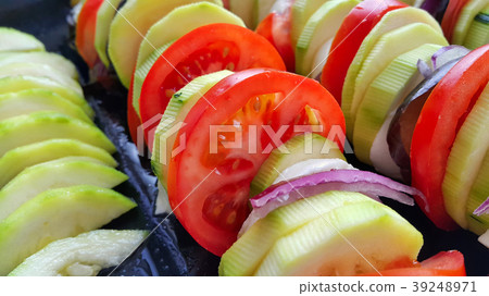 Cut vegetables cooked for baking 39248971