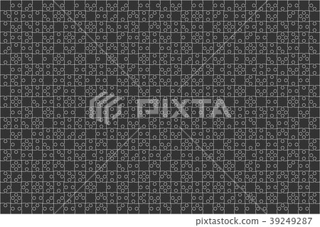Black Puzzles Pieces Jigsaw - Vector Background. - Stock Illustration ...