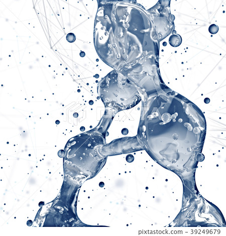 DNA molecules design illustration. DNA molecules design illustration. 39249679