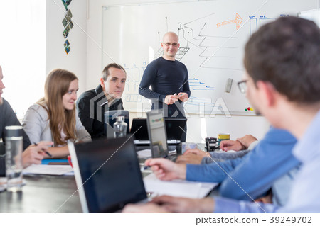 Relaxed informal IT business startup company team 39249702