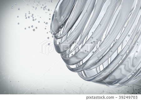 3D striped decorative balls. 3D striped decorative balls. 39249703