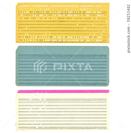 Punched card 39251482