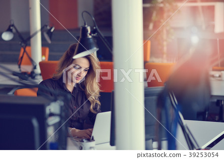 Portrait of cheerful employer of business 39253054