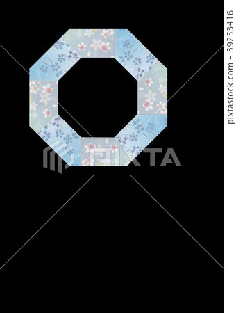Octagonal frame Chiyogami sky blue Octagonal frame Chiyogami sky blue 39253416