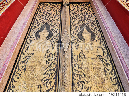 Church door of Thailand. Church door of Thailand. 39253418