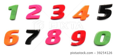 Plastic toy numbers Plastic toy numbers 39254126