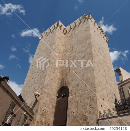 Elephant tower in Cagliari 39254128