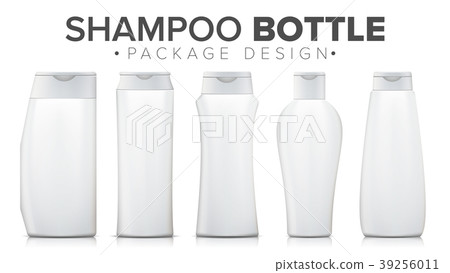 Shampoo Bottle Mock Up Vector. Template Plastic Shampoo Bottle Mock Up Vector. Template Plastic 39256011