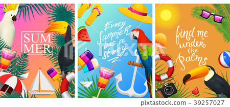 Nautical Summer cards. Marine vacation on the Nautical Summer cards. Marine vacation on the 39257027