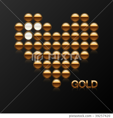 On a black background, the heart is invested with On a black background, the heart is invested with 39257420