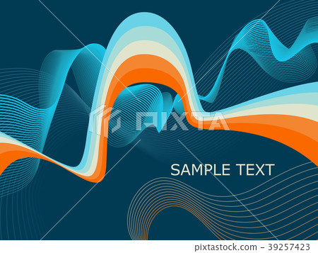 Abstract background with curls and place for your Abstract background with curls and place for your 39257423