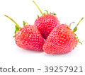 Group of Strawberries isolated on white background 39257921
