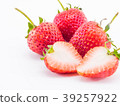 Group of Strawberries isolated on white background 39257922