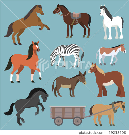 Horse vector animal of horse-breeding or 39258308