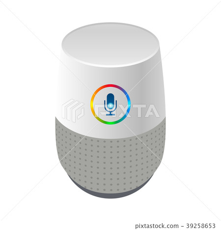 Voice control smart speaker white Voice control smart speaker white 39258653