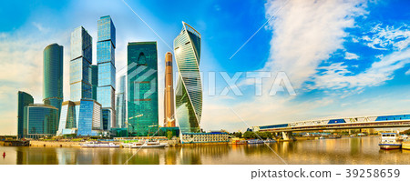 Moscow City skyline. Panorama 39258659