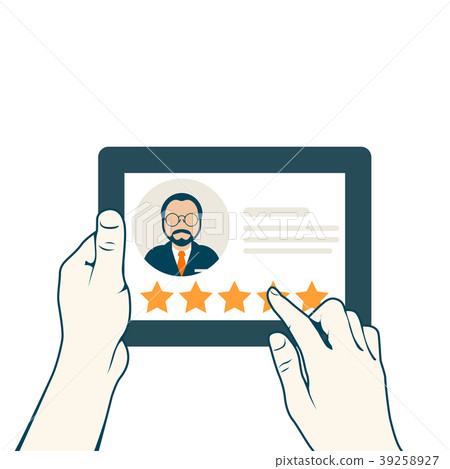 Leave a client's review - customer assessment Leave a client's review - customer assessment 39258927