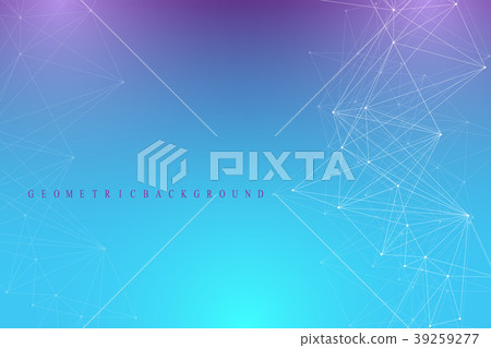Geometric graphic background molecule and Geometric graphic background molecule and 39259277