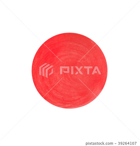 Red watercolor circle. Vector Red watercolor circle. Vector 39264107